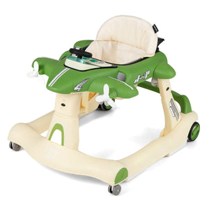 6-in-1 Baby Walker with Wheels and Detachable Play Platform for Kids Aged 6-18 Months Old