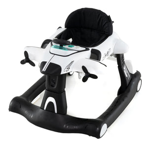 6-in-1 Baby Walker with Wheels and Detachable Play Platform for Kids Aged 6-18 Months Old