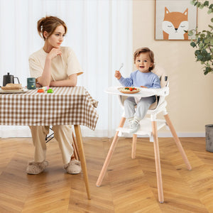 6-in-1 Baby High Chair with Removable Dishwasher and Safe Tray