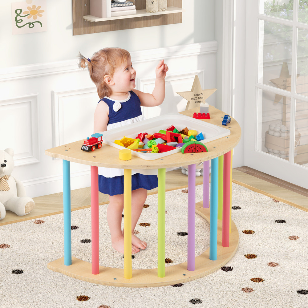 6 in 1 Kids Climbing Arch Playset wIth Removable Cushion and Stoppers