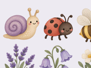 Lavender Garden Wall Decals, Set of 15, image 4