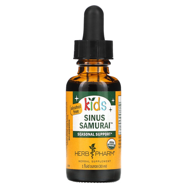 Cozy Farm Herb Pharm Kids Sinus Samurai Alcohol-Free Liquid Organic