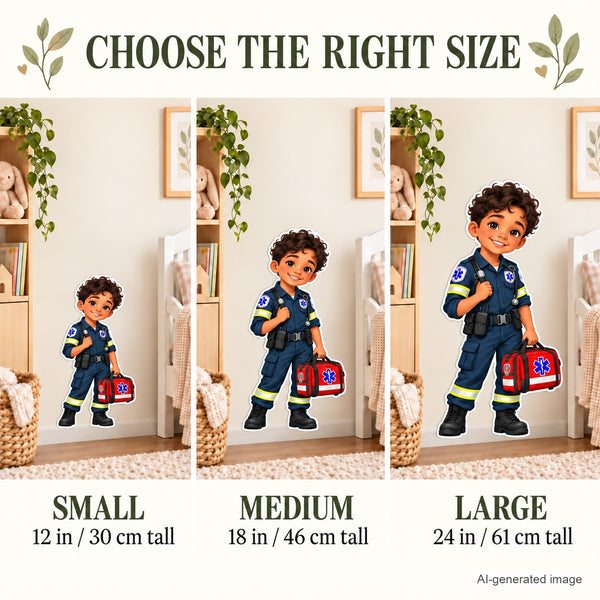 Personalized Paramedic Wall Decal from Photo, Dream Job Sticker, image 16