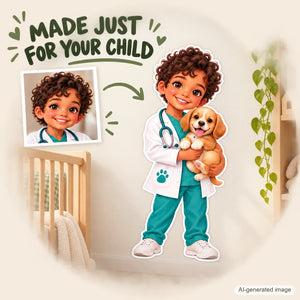 Personalized Veterinarian Wall Decal from Photo, Dream Job Sticker, image 14