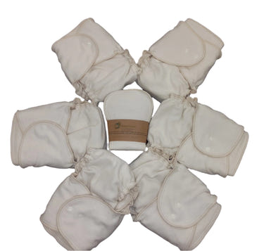 Cotton diaper bundle pack of 6, soft and eco-friendly cloth diapers for babies.