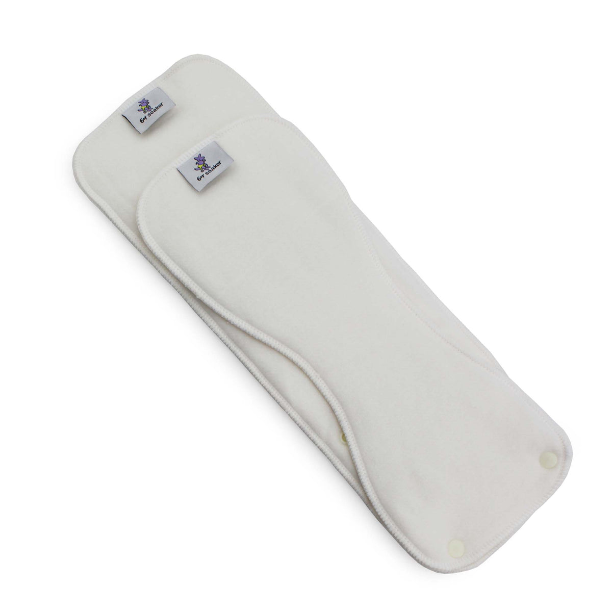6r Soaker Insert Set Bamboo Cotton Fleece 7 Layer Everyday Absorbency