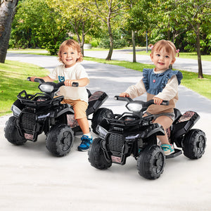 6V Kids ATV Quad Electric Ride On Car with LED Light and MP3