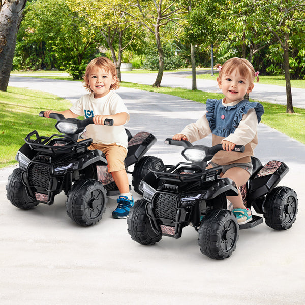 6V Kids ATV Quad Electric Ride On Car with LED Light and MP3
