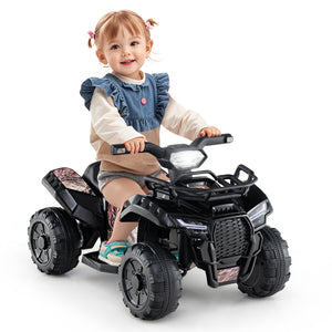 6V Kids ATV Quad Electric Ride On Car with LED Light and MP3