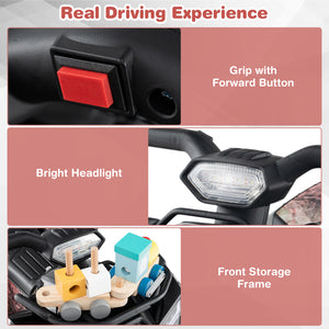 6V Kids ATV Quad Electric Ride On Car with LED Light and MP3