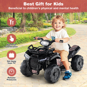 6V Kids ATV Quad Electric Ride On Car with LED Light and MP3