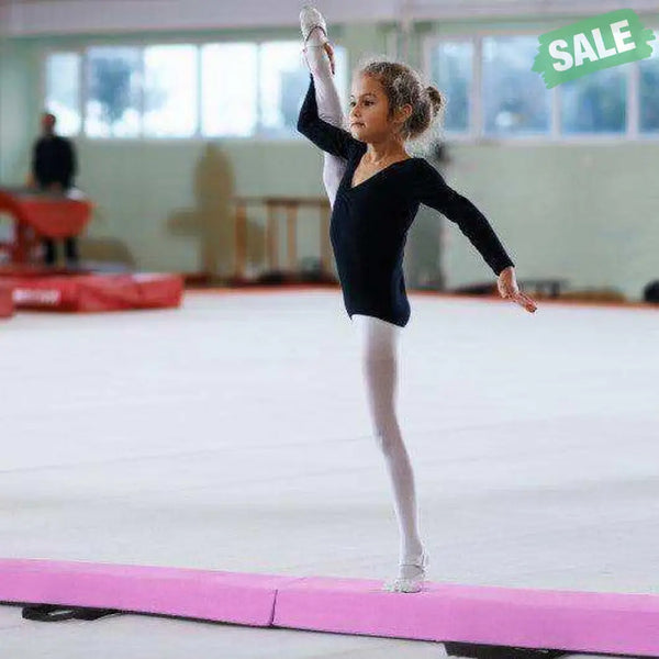 7 FT Folding Balance Beam with Removable Suede Cover and Non-slip Bottom-Navy Baby Gyms & Playmats