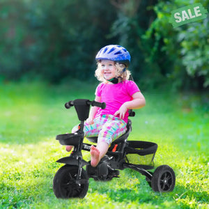 7-in-1 Detachable Baby Stroller with Canopy and Safety Harness-Pink Baby Strollers