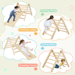 7-in-1 Indoor Climbing Toys for Toddlers with Reversible Ramp