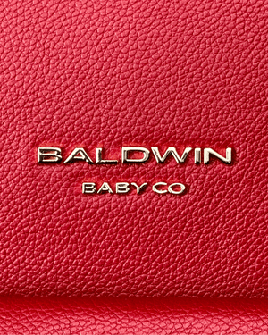 The Daphne Diaper Bag - Crimson