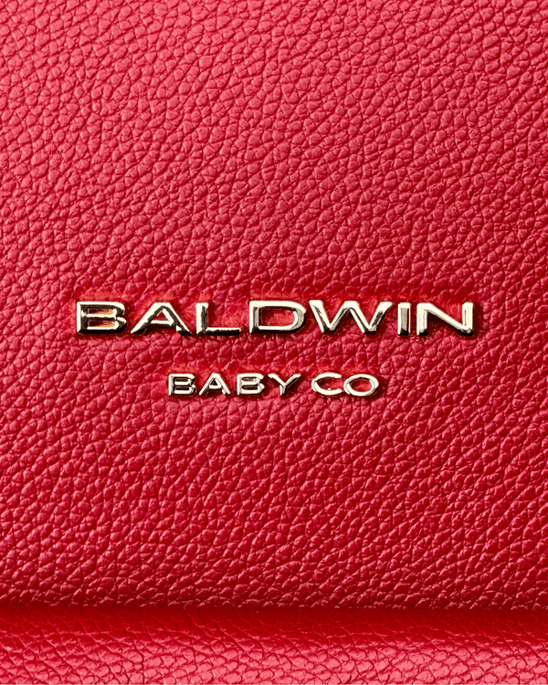 The Daphne Diaper Bag - Crimson