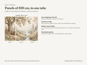 Watercolor Sleeping Bear Oak Wall Mural, image 7