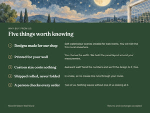 Watercolor Moonlit Match Soccer Wall Mural, image 10