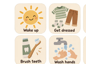 Minimal Daily Routine Wall Decals, Set of 12, image 4