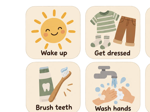 Minimal Daily Routine Wall Decals, Set of 12, image 4