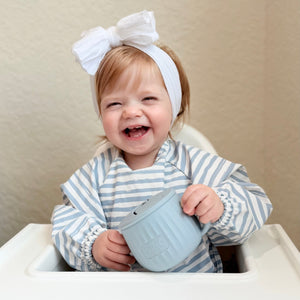 The Grayson Long Sleeve Bib - Brush Stripes