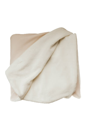 Oat Ribbed Toddler Blanket