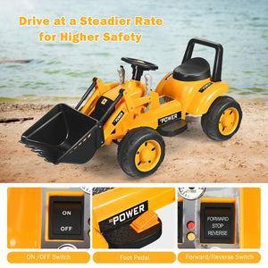ãOnly for PlusãKids Ride On Excavator Digger 6V Battery Powered Tractor-Yellow