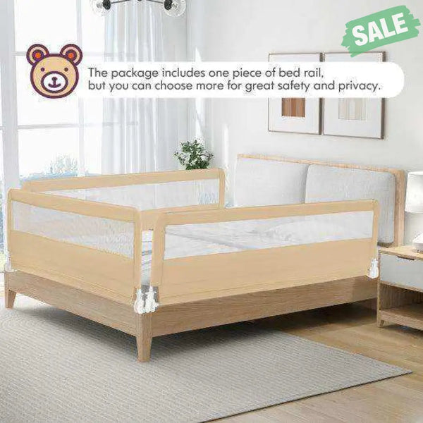71 Inch Extra Long Swing Down Bed Guardrail with Safety Straps-Pink Pink Bed Rails
