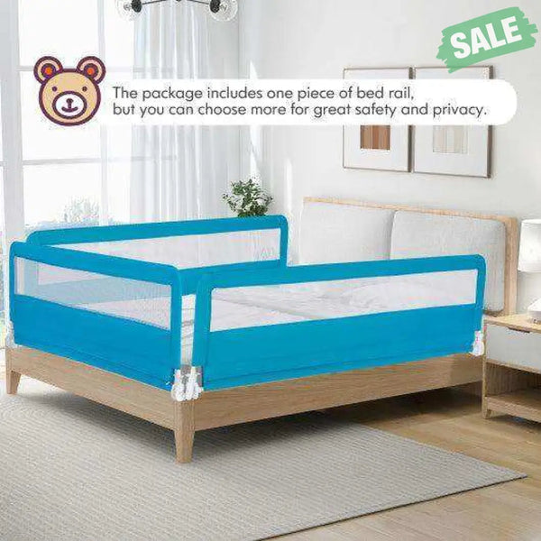 71 Inch Extra Long Swing Down Bed Guardrail with Safety Straps-Pink Pink Bed Rails