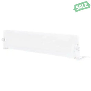 71-Inch Foldable Bed Rail Swing Down Baby Bed Guard Rail with Adjustable Safety Strap-White