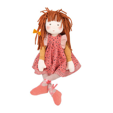 Anemone The Rosalies doll by Moulin Roty, perfect for babies and toddlers, featuring soft fabric and charming design.
