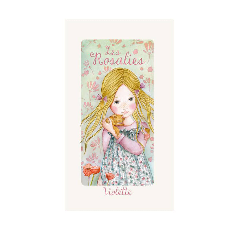 Violette The Rosalies doll by Moulin Roty, perfect for imaginative play and nurturing fun for babies and toddlers.