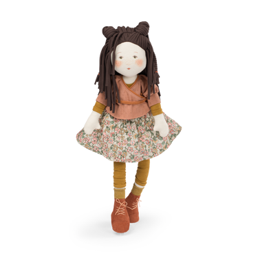 Marjolaine The Rosalies doll, a soft and charming baby doll for imaginative play and cuddles.