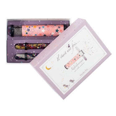 "Assorted kaleidoscopes set by Moulin Roty - colorful recreational toy for babies and toddlers."