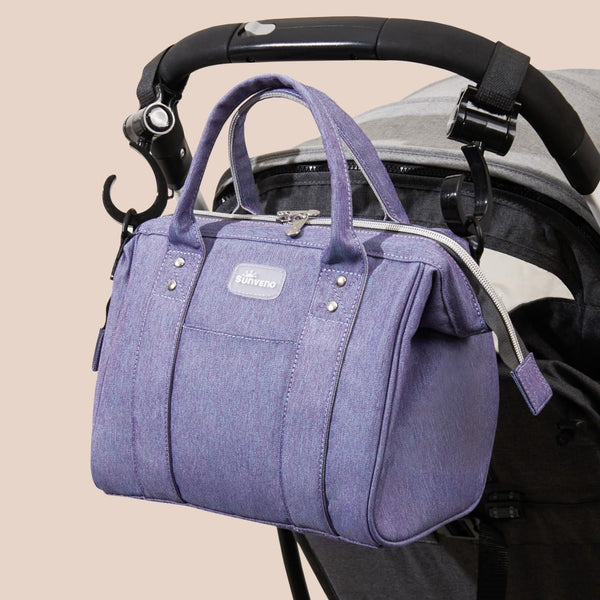 Stylish women mini crossbody diaper bag in angle 9 view, perfect for moms on the go.