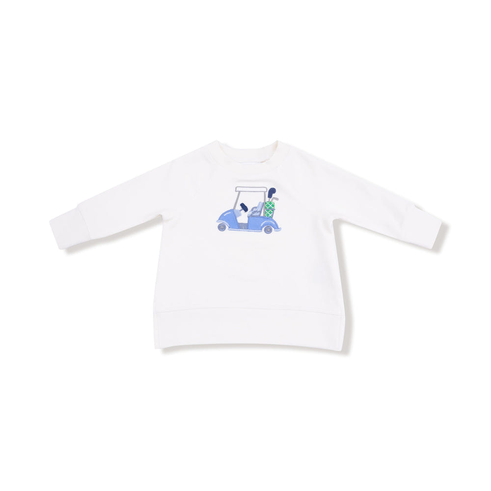 Baby Golf Raglan Sweatshirt in soft fabric, perfect for stylish comfort. Ideal for little ones on the go!