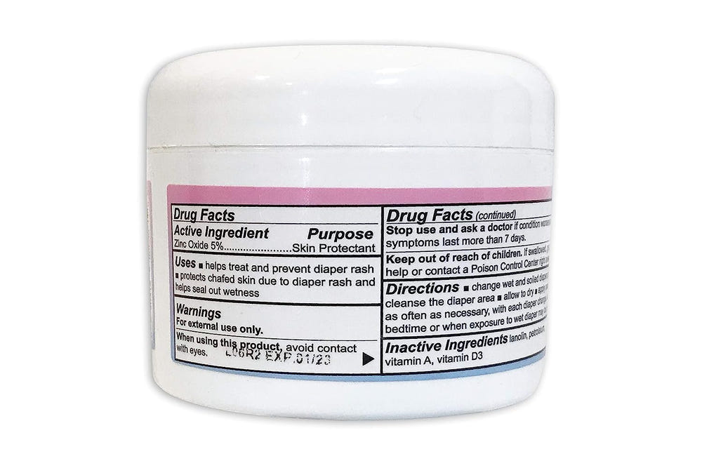 DiaperDerm 8oz Jar - Soothing diaper rash cream for babies, providing gentle protection and relief.