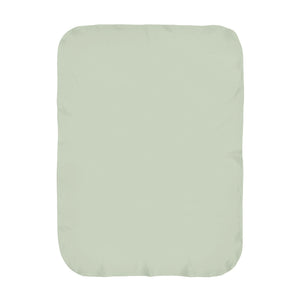 Personalize the First and Middle Name swaddle blanket in sage with your baby's name