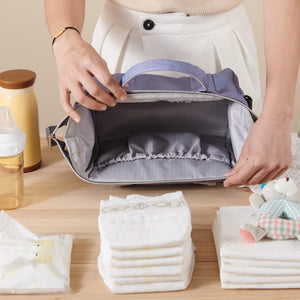 Stylish women mini crossbody diaper bag in angle 11, perfect for moms on the go.