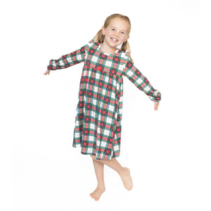 Holiday Plaid - Loungewear Gown