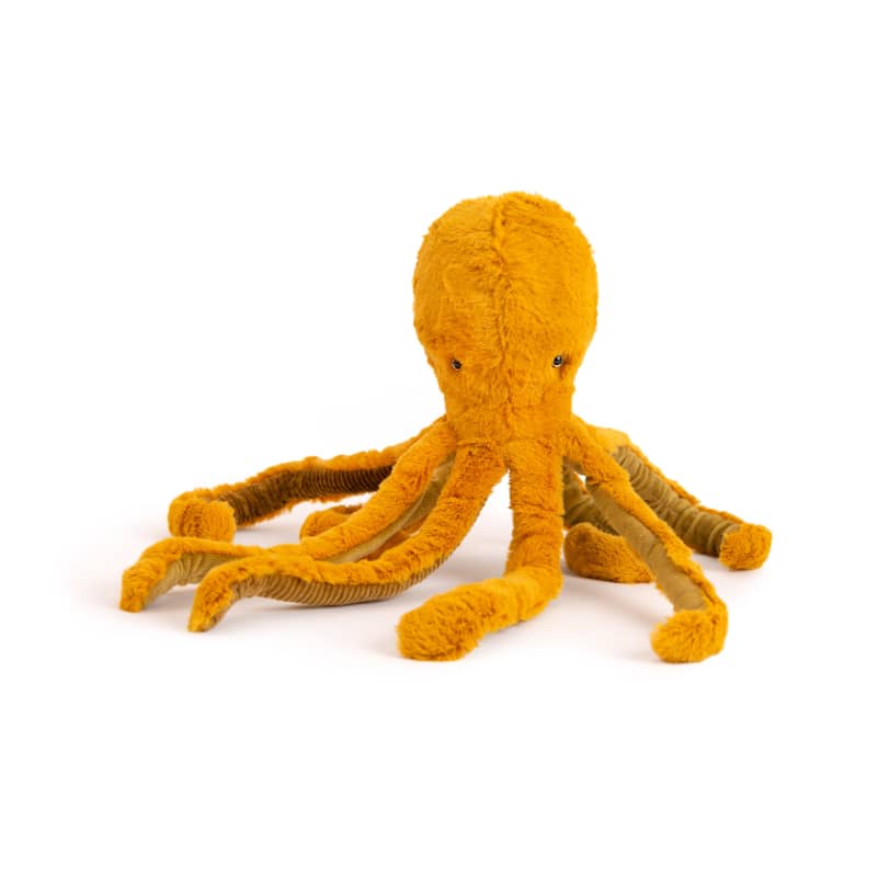 Medium Moulin Roty Octopus Plush Stuffed Toy - Soft, cuddly, and perfect for babies and toddlers.