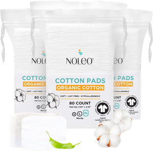 NOLEO Organic Cotton Pads - XL 3.54"x4.33" - MOOGCO Baby