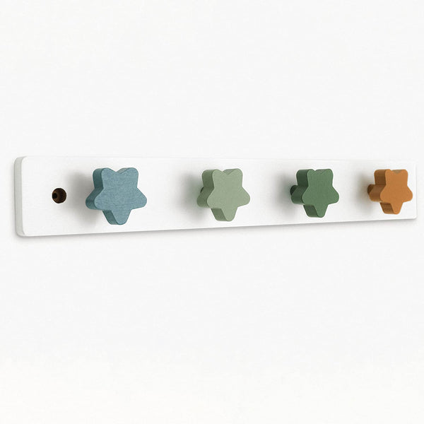 WonderBee™ Stars Wooden Hanger White Forest