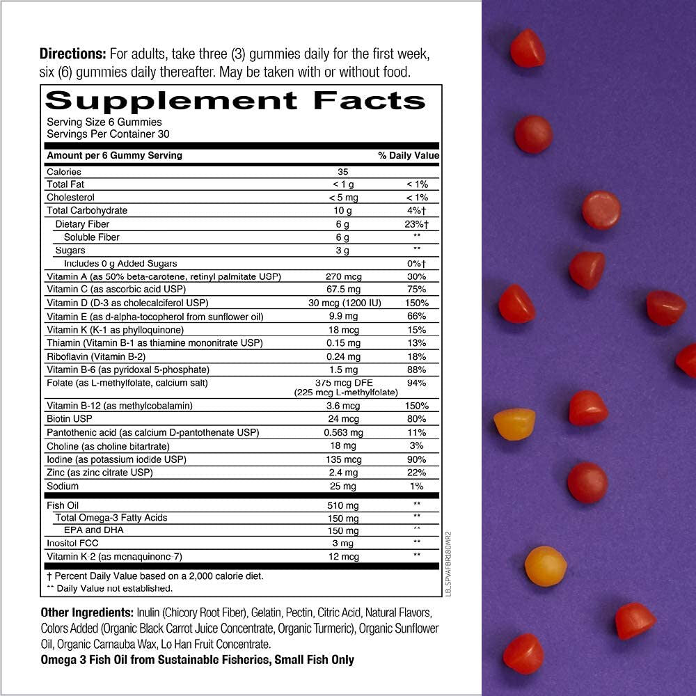 Smartypants Kids Complete Multivitamin + Omega-3 with Vitamin D (180 Count)