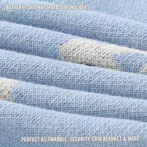 100% Cotton Luxury Knit Car Swaddle Blanket - MOOGCO Baby