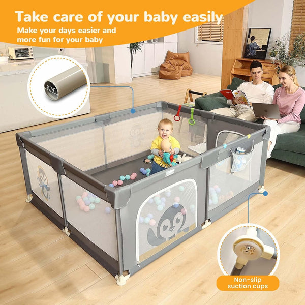 Li'l Pengyu Large Baby Playpen