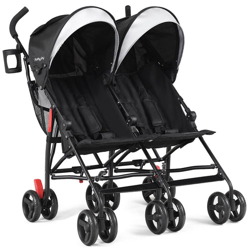 Ultralight foldable twin baby double stroller, perfect for travel with kids.