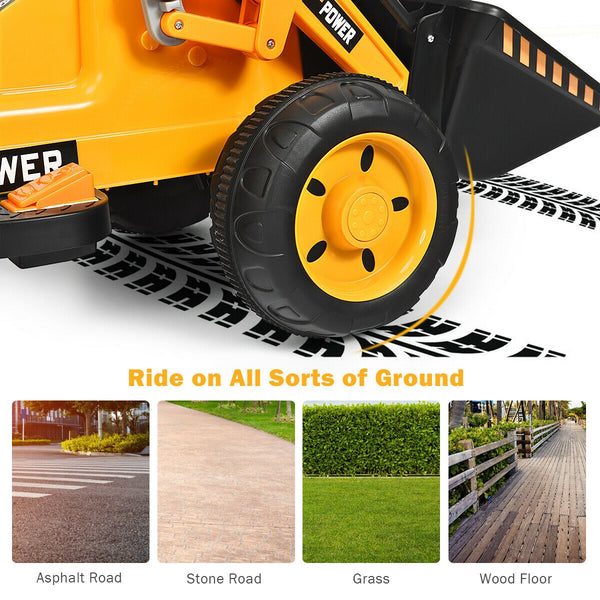 ãOnly for PlusãKids Ride On Excavator Digger 6V Battery Powered Tractor-Yellow