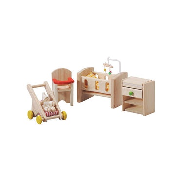 Cozy nursery feeding chair with soft cushions, perfect for nursing and baby feeding.
