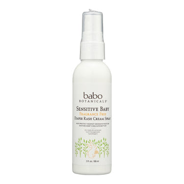 Babo Botanicals Unscented Diaper Cream Spray for effective diaper rash relief. Safe and gentle for baby's skin.
